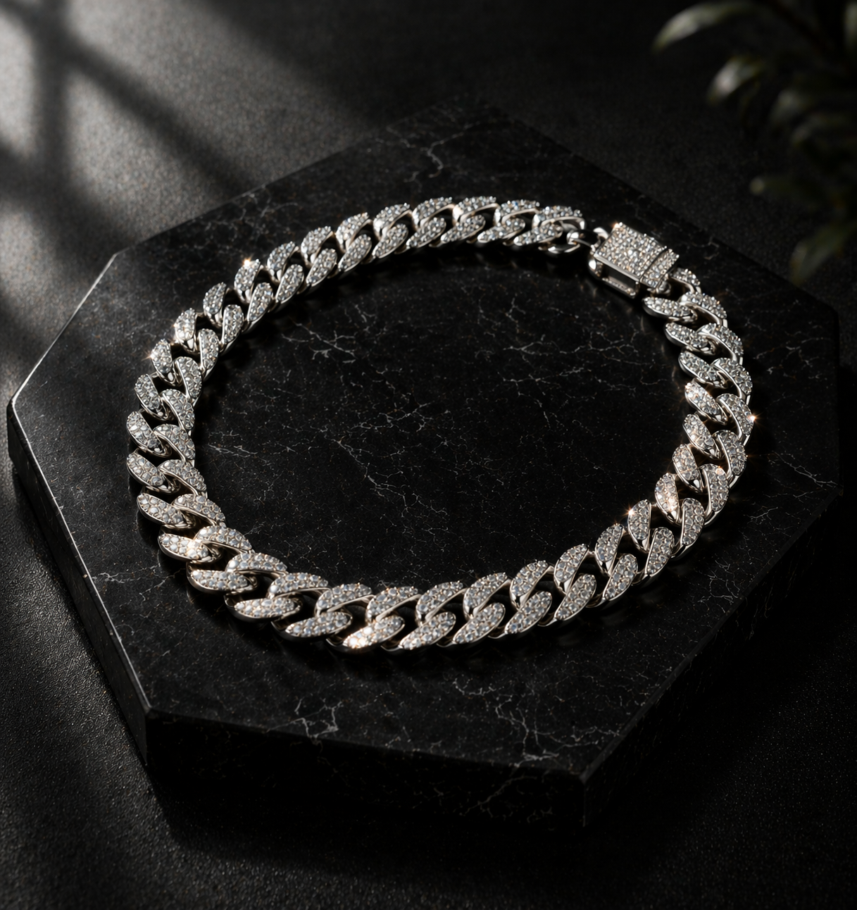 Moissanite Iced Cuban Link Chain